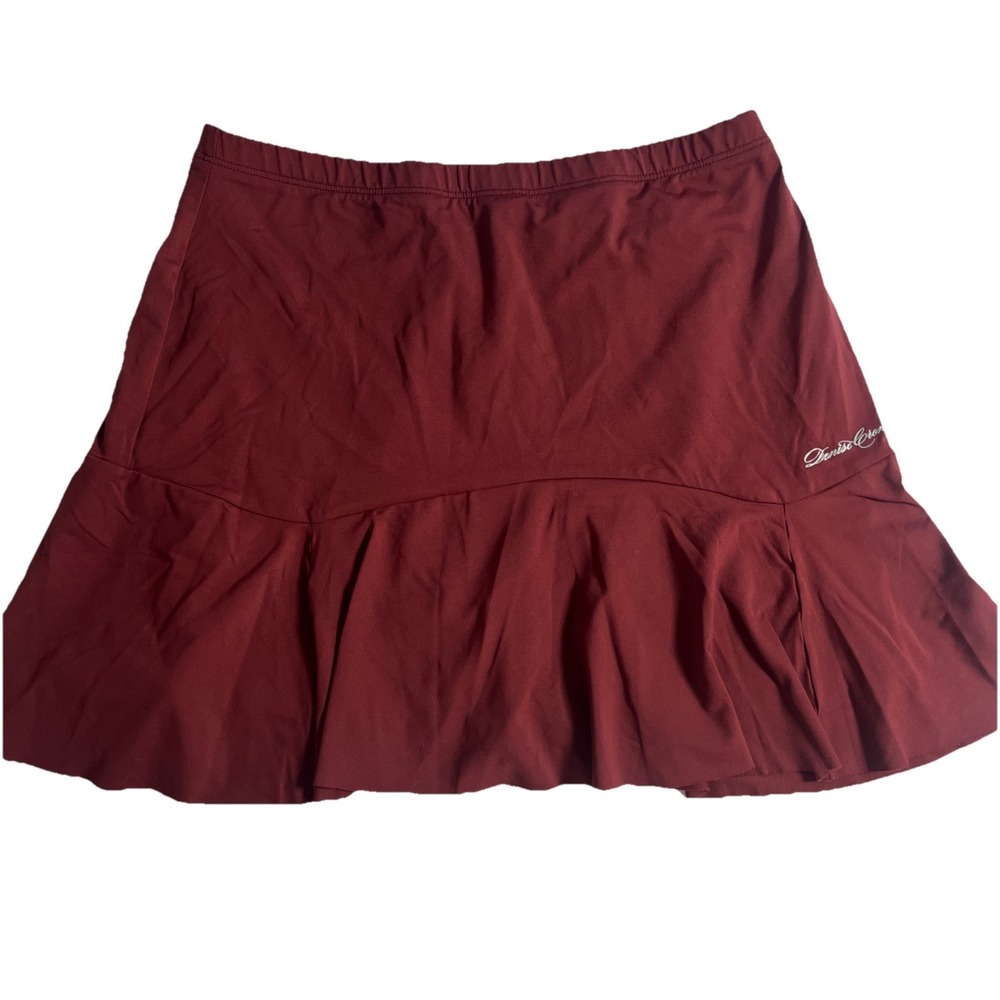 Denise Cronwall Tennis Rust Golf‎ Skirt Skort Women's Size Medium Activewear